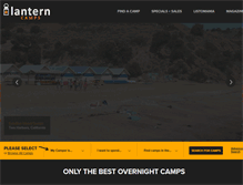 Tablet Screenshot of lanterncamps.com